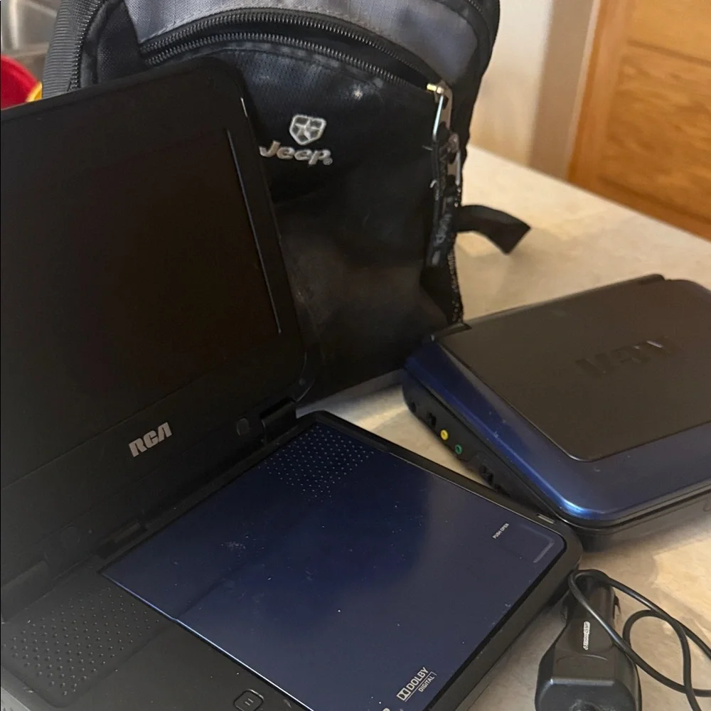 Black Portable DVD Player